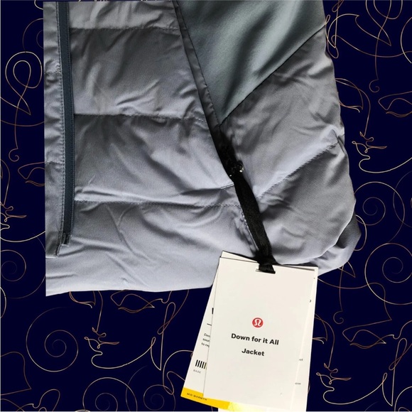 NWT Lululemon Down For It All Jacket Peri Purple Size 6 - Picture 8 of 9